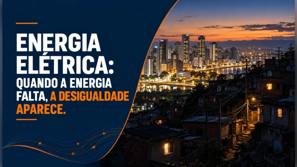 Energia elétrica: quando a energia falta, a desigualdade aparece